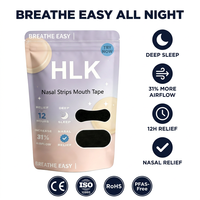 HLK OEM Bandes nasales et buccales parfumées à la lavande pour un sommeil amélioré et un soulagement du ronflement, application indolore