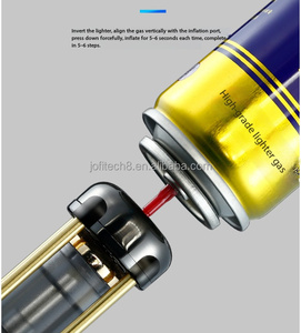 Chalumeau au butane multifonction JOFI rechargeable à flamme simple, accessoires pour cigares, cendriers, briquets - Product Image 4