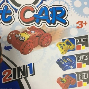 Voiture de cascade à remonter, jouet éducatif en plastique de 7,3 cm, véhicule à friction double face pour enfants de 2 à 4 ans - Product Image 3
