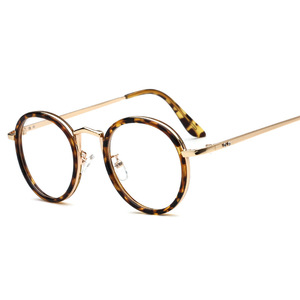 Kính Đọc Sách Nóng Phụ Nữ Kính Vòng Kim Loại Khung Kính Nam Tròn Nghệ Thuật Retro Phiên Bản Hàn Quốc Của Gương Phẳng Harajuku - Product Image 5