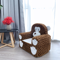 2023 nouveau design singe pouf pliant canapé mousse remplissage chaise doux confortable enfants fauteuil enfants canapé