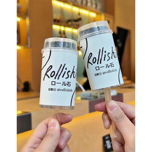 Nuevo Envase Ecológico y Moderno de Plástico PP Transparente para Sushi, Tubo Push-Up, Vaso Cilíndrico con Tapa - Product Image 2