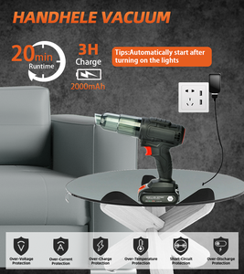 المكنسة الكهربائية متعددة الوظائف الأكثر مبيعًا اثنين في واحد المكنسة الكهربائية المحمولة باليد اللاسلكية للسيارة - Product Image 5
