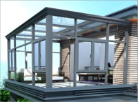 Techo Abatible Motorizado de Aluminio y Policarbonato con Control Remoto, Diseño Moderno y Lujoso, Impermeable, para Balcón
