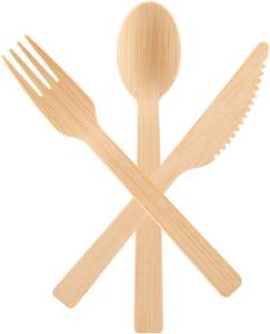 Top Seller Talheres Biodegradável Colher Garfo Faca De Bambu Descartáveis Talheres Ustensílios - Product Image 2