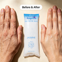 Fabrik OEM ODM Jasmin Aufhellende Feuchtigkeitspflege Fuß- und Handpflege Paraffin Spa Festes Pediküre-Badewachs Behandlung Handmaske 16oz