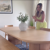 Table à manger pliable et extensible de 46 cm à 300 cm, gain de place, durable, rangement facile pour la maison et les fêtes