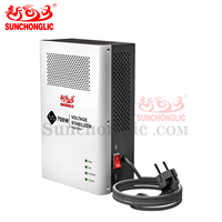 Régulateur de tension monophasé Sunchonglic 700W, stabilisateur 220/230V AC avec sortie onde sinusoïdale pure 0,7KVA unidirectionnel