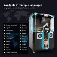 Mesin Penjual Kopi Otomatis dengan Lengan Robot, Kontrol AI, Sanitasi UV, Pembuat Latte Art Tanpa Awak, Pembuat Es, Pabrik OEM Langsung untuk Pusat Perbelanjaan