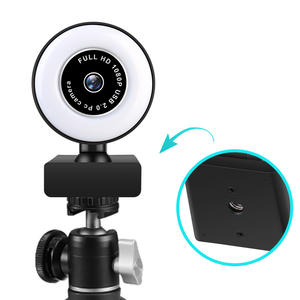 1080P Mini Caméra Full HD <span class=keywords><strong>Webcam</strong></span> Avec Anneau Lumière Microphone USB Diffusion En Direct Pour Youtube <span class=keywords><strong>PC</strong></span> Ordinateur Portable Prise De Vue Vidéo - Product Image 5