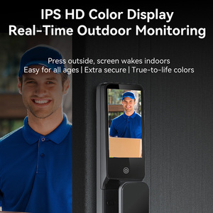 Vollautomatisches Smart-Türschloss mit digitalem Schloss, WLAN-Kamera, 3D-Gesichtserkennung und biometrischer Fingerabdruck-Cloud-Funktion - Product Image 5