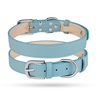 Colliers pour chien en cuir PU souple, boucle à dégagement rapide, pour chiens et chats de petite et moyenne taille, accessoires pour animaux de compagnie, classiques, confortables et réglables