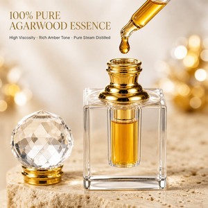 100% Reines Agarholz Ätherisches Öl Natürliche Oud-Essenz Dampfdestilliert Reichhaltiges Amber-Aromatherapie-Diffusoröl - Product Image 1