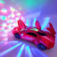 Coche de Juguete Transformable KK 2025 con Luces LED y Música, Juguete de Plástico Resistente para Niños y Niñas, Regalo Educativo