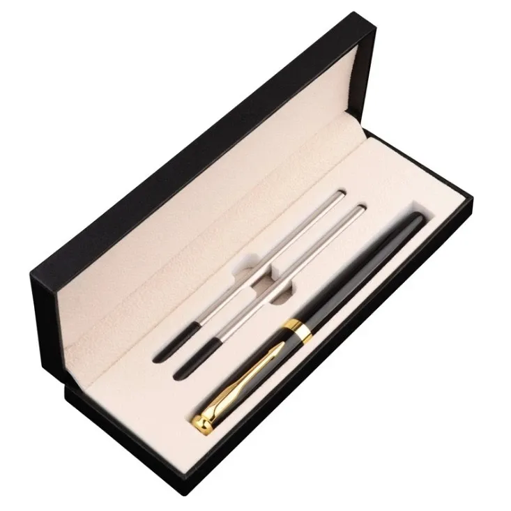 Özel Logo lüks ağır Metal tükenmez kalem promosyon iş hediye kalem boş paslanmaz çelik tükenmez kalem