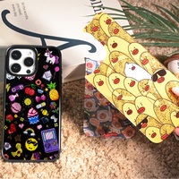 Coque de téléphone à panneau arrière magnétique remplaçable pour Iphone17/17pro/17promax/17air avec le fruit à motif coloré de dorure