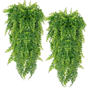 Plante artificielle suspendue en lierre persan, plante verte suspendue au mur avec forme <span class=keywords><strong>de</strong></span> feuille pour décorations intérieures - Product Image 1