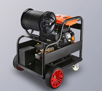 Machine de nettoyage de canalisations à moteur essence/diesel à deux cylindres pour l'exportation