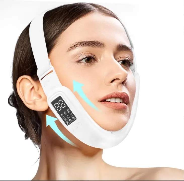 EMS Mikrostromvibration Doppelkante-Entfernungsgerät V-Gesichts-Gerät einstellbare Gesichtslifting intelligenter Gesichtsgürtel