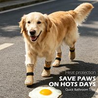 Chaussettes antidérapantes pour chien pour le pavé chaud, pour éviter que les pattes ne soient léchées, bottes antidérapantes pour chien pour un contrôle de la traction