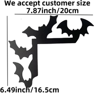 Décoration d'angle de porte et de plafond en fer moderne pour Halloween, à suspendre, pour chambre et couloir