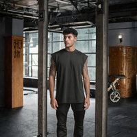 Débardeur sans manches pour homme, coupe courte et ample, style streetwear décontracté, idéal pour le sport et l'entraînement