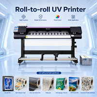Impresora UV de Inyección de Tinta de Formato Ancho de 1.6m y 1.9m, Impresora de Vinilo para Pancartas Flexibles, Papel Tapiz, Adhesivos, Impresora Eco Solvente I3200 Xp600