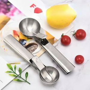 Multifunctional Ice Cream Scoops Stainless Steel Dual-Purpose Scoop Fruit Watermelon Spoon Ball Scoop Household Ice Cream <b>Tools</b> - Product Image 4