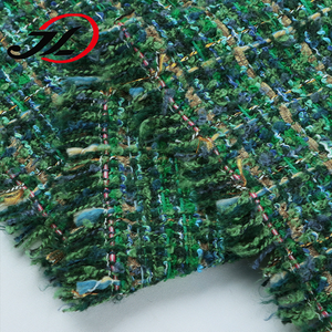 Fancy Design Strength Woven Polyester <strong>Fabric</strong> Green Yarn Dyed Custom Tweed <strong>Fabric</strong> For Clothing - Product Image 4