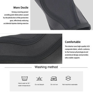 Genouillère de compression respirante en néoprène robuste pour la vente en gros, avec logo personnalisé, protection professionnelle pour le fitness - Product Image 6