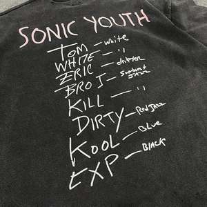 Camiseta Oversize Vintage para Hombre, Estilo Urbano Oscuro, Lavada y Desgastada, con Estampado DTG, Manga Corta Holgada - Product Image 3