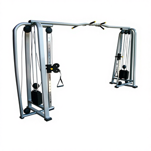 Multi-Functional Smith <strong>Cable</strong> <strong>Machine</strong> Wall Trainer Cross-Over Functional Half <strong>Squat</strong> Rack Made of Steel and Metal - Product Image 1