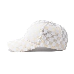 หมวกเบสบอลคลาสสิกแบบขายส่ง ลายสก็อตสดใส หมวกเบสบอลแบบดั้งเดิม ปีกหมวกแบบซาติน  ใส่ได้ทุกฤดู หมวกเบสบอลแบบเรียบ - Product Image 4