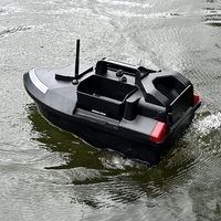 Flytec V020 Sonar RC Bateau d'appât de pêche avec détecteur de poissons et GPS 500M Distance Vitesse fixe Conduite 40 Points Triple Bin 2KG Réservoir