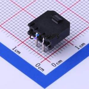 X3025WR-02-9TSN Wire-to-Board Pin Header Bent Lead Through Hole,P=3mm Connector 1x2P 3mm Right Angle Insert 2P - Product Image 2