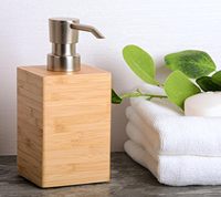 Dispensador de Jabón LUMINA Ecológico para el Hogar con Almohadillas Antideslizantes, Elegante Dispensador Manual para Baño, Cocina, Líquido para Platos, Sin Cadmio
