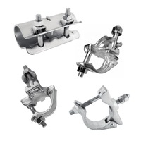 Prix de gros, embouts doubles en forme de coin, accouplements de treillis galvanisés, boulons de qualité 8.8, norme EN74/BS139, garantie 1 an