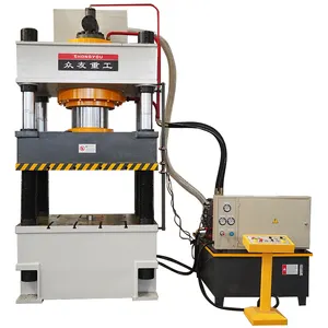 Auxiliary road concrete floor molding hydraulic press 500 tons four column press