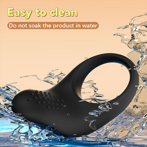 Yeni gelen esnek silikon Penis halkası vibratör titreşimli halka erkekler için seks oyuncakları çift - Product Image 3
