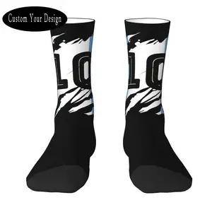 Индивидуальные кавайные Аргентина, футбол, легенда Марадона, носки для женщин и мужчин, теплые спортивные короткие носки с 3D-принтом для баскетбола