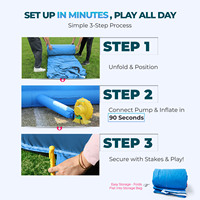 Cible de tir de rugby gonflable commerciale 12,7x10,7x10FT pour adultes et enfants, équipement de lancer de rugby gonflable pour jeux sportifs en extérieur