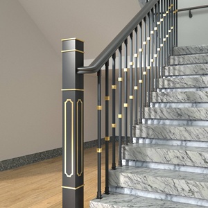 Thiết kế hiện đại cầu thang lan can lan can & tay vịn cho thanh lịch sử dụng trong nhà lan can cho cầu thang - Product Image 3