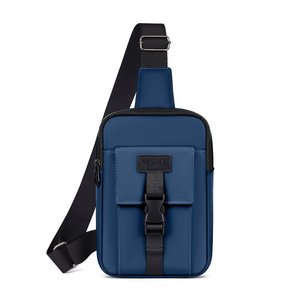 Men's Chest <b>Bag</b> Large Capacity Breathable Outdoor Sport Casual Crossbody Gray <b>Black</b> Dark Blue Solid Color - Product Image 2