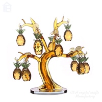 Dernier design, prix usine, arbre d'ananas en cristal à prix abordable, articles de décoration religieuse avec 12 ananas de 30 mm