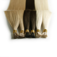 Extensions de cheveux en kératine italienne en gros, cheveux humains doublement étirés Remy