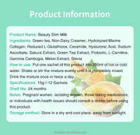 Boisson Solide Minceur Beauté au Lait Aromatisé Melon Miel Faible en Glucides Favorisant le Collagène – Boîte