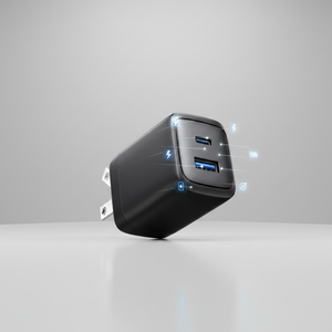 อะแดปเตอร์ชาร์จเร็ว 30W USB-C PD QC3.0 แบบ <span class=keywords><strong>2</strong></span> พอร์ต (USB-C + USB-A) สำหรับ 16/15/14/13 <span class=keywords><strong>Pro</strong></span> Max สำหรับ S23/S22 <span class=keywords><strong>iPad</strong></span> - Product Image 3