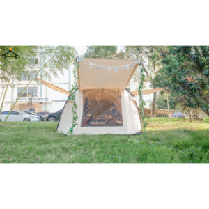 <span class=keywords><strong>Tente</strong></span> de camping en plein air en toile de <span class=keywords><strong>coton</strong></span> polyester imperméable à double couche Salon flexible <span class=keywords><strong>Tente</strong></span> <span class=keywords><strong>tunnel</strong></span> - Product Image 3