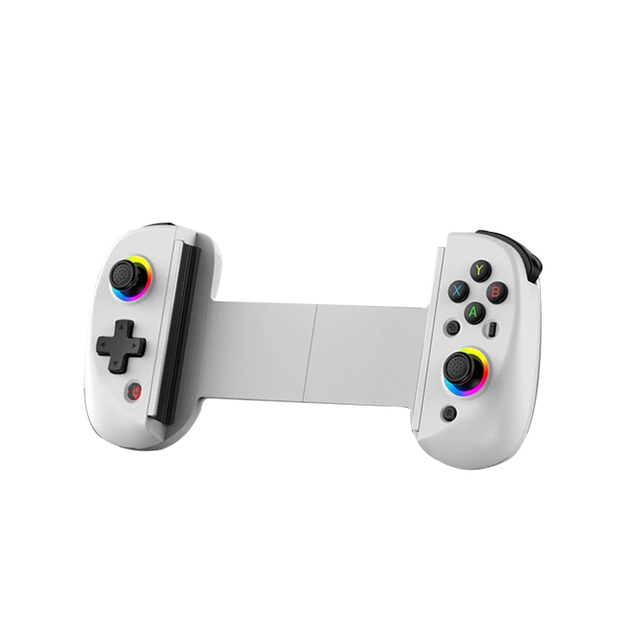D8 Dual Hall Joystick Trigger RGB Light Effect Wireless Control Phone Stretchable Game Controller for Android IOS Switch Console