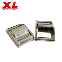 XinLun Boucle de Verrouillage à Came en Alliage de Zinc Argenté 1 Pouce 25mm 450kg Modèle XLS25206 pour Sangle